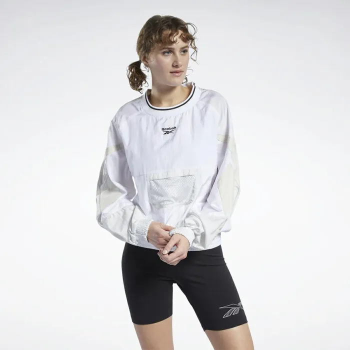 Hoodies and Sweatshirts Womens Reebok Classics Twin Vector Crew Sweatshirt White Alabaster Hoodies and Sweatshirts Womens Reebok Classics Twin Vector Crew Sweatshirt White Alabaster