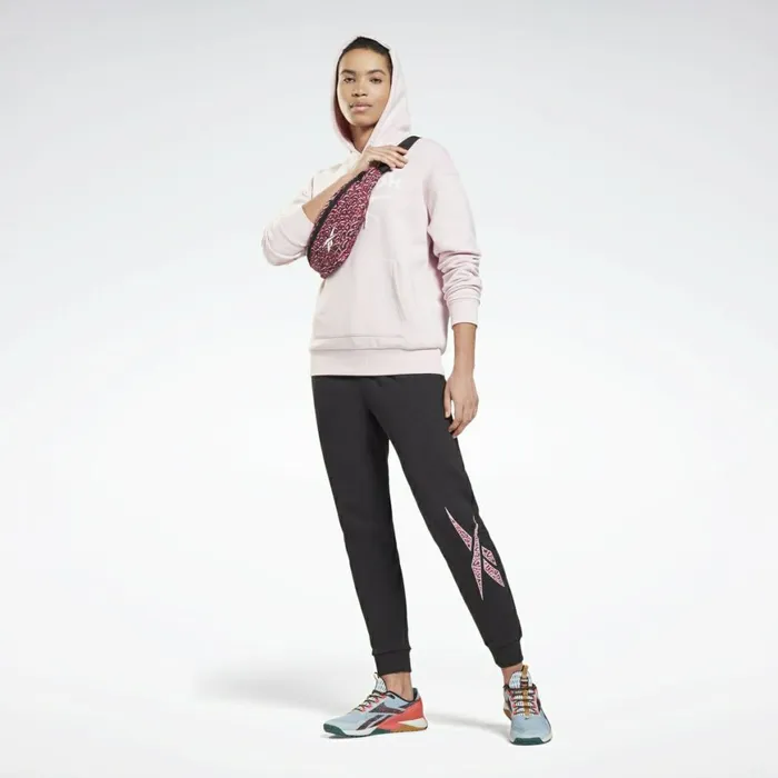 Hoodies and Sweatshirts Womens Reebok Identity Logo Fleece Pullover Hoodie Frost Berry