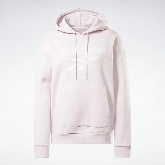 Hoodies and Sweatshirts Womens Reebok Identity Logo Fleece Pullover Hoodie Frost Berry