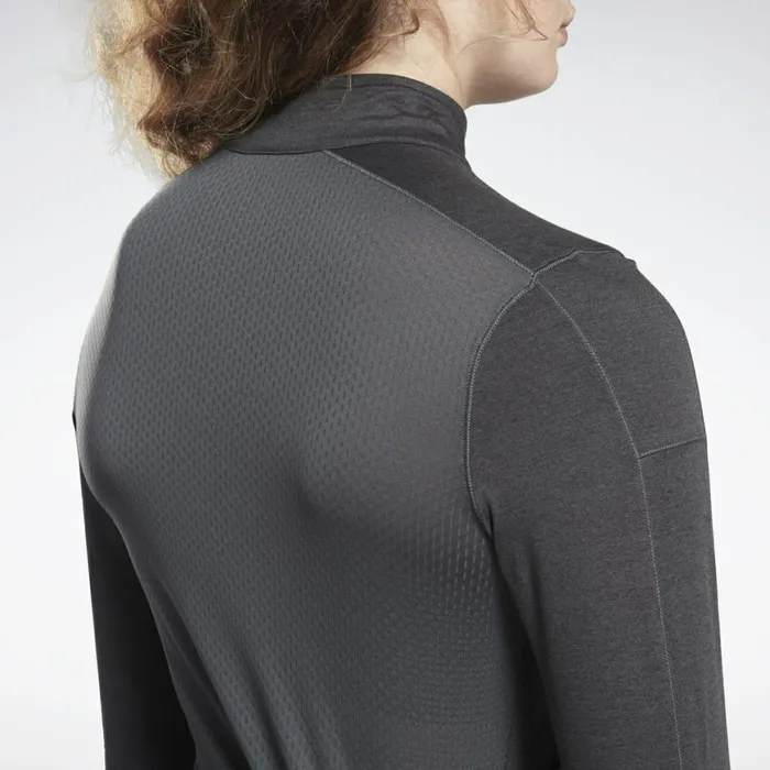 Hoodies and Sweatshirts Womens Reebok Running Essentials Quarter Zip Black