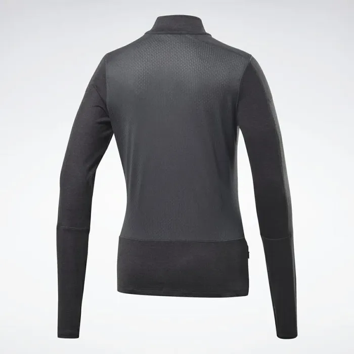 Hoodies and Sweatshirts Womens Reebok Running Essentials Quarter Zip Black
