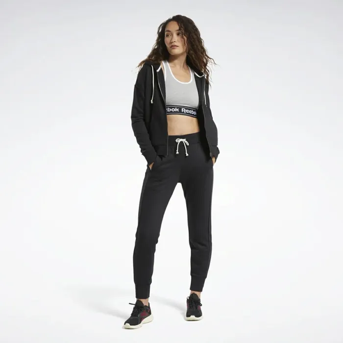 Hoodies and Sweatshirts Womens Reebok Training Essentials Logo Hoodie Black