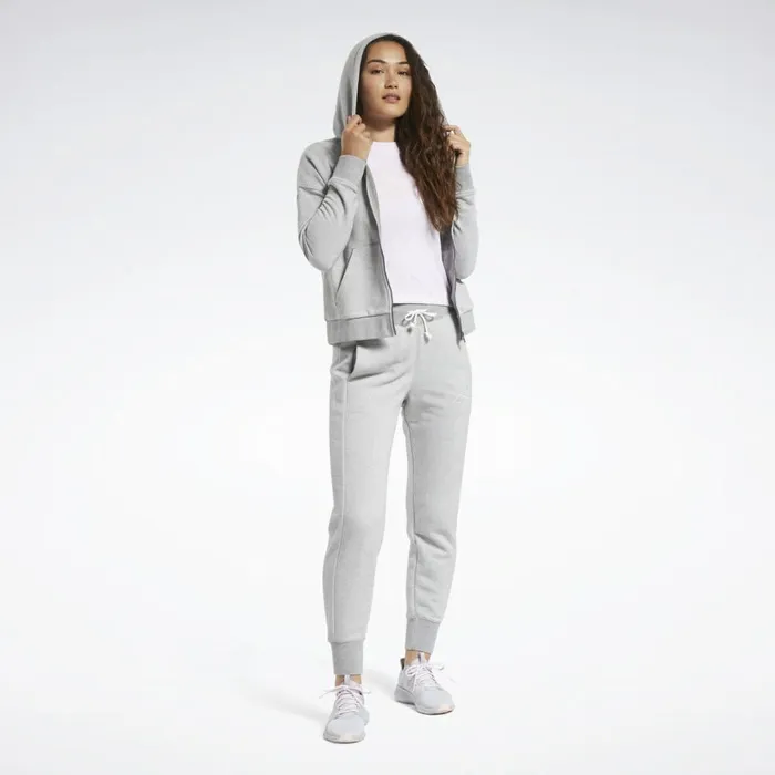 Hoodies and Sweatshirts Womens Reebok Training Essentials Logo Hoodie Medium Grey Heather