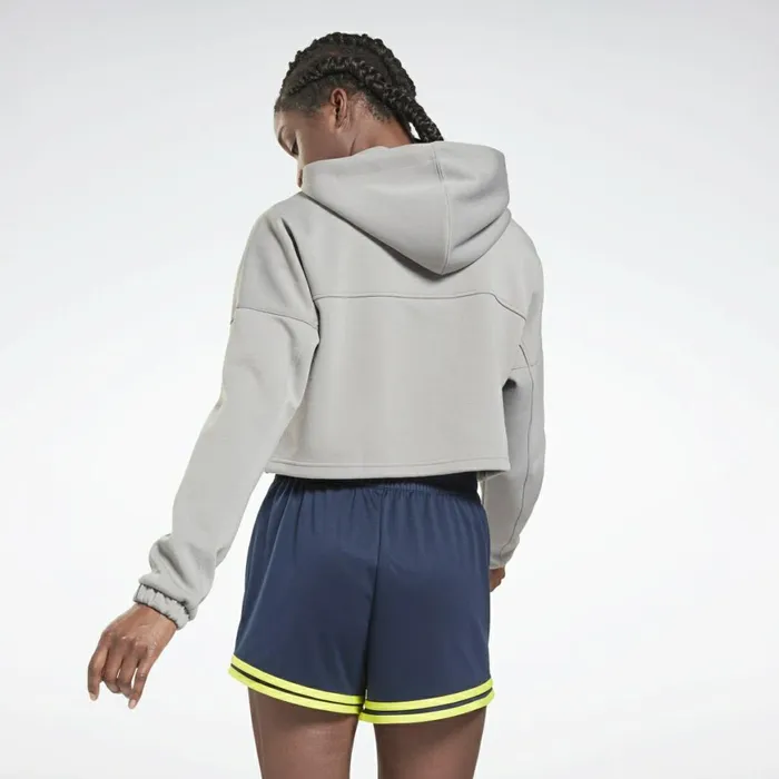 Hoodies and Sweatshirts Womens Reebok Workout Ready Sweatshirt Mgh Solid Grey