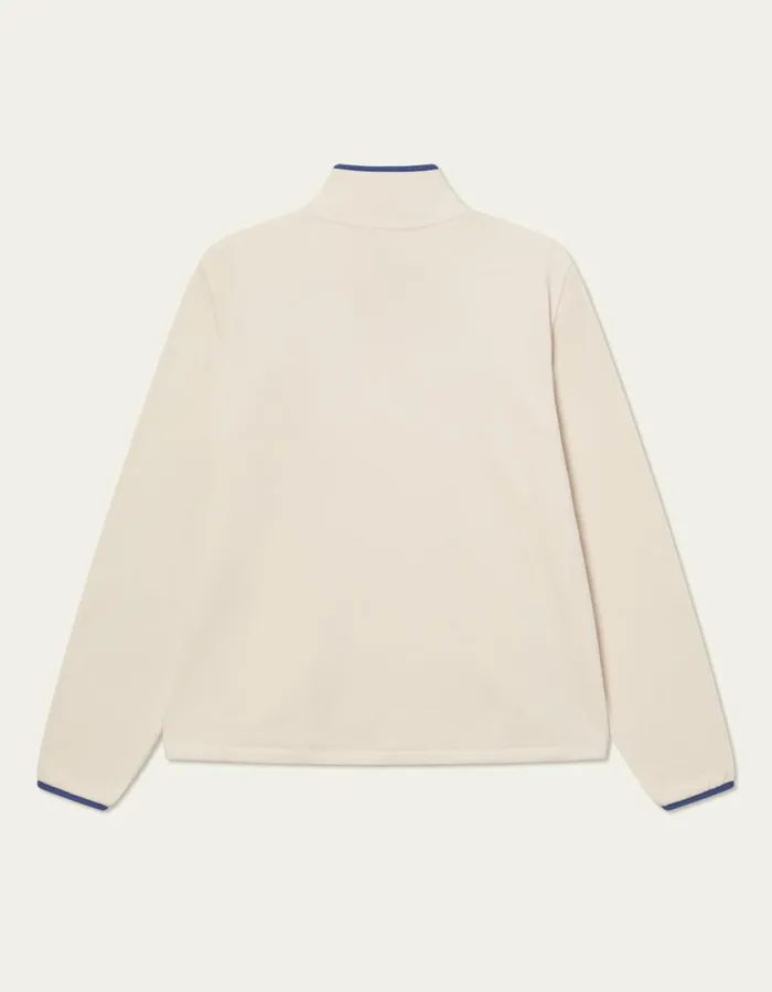 HoodiesSweatshirts Men Les Deux Contrast HalfZip Fleece Sweatshirt 8211 Ivory