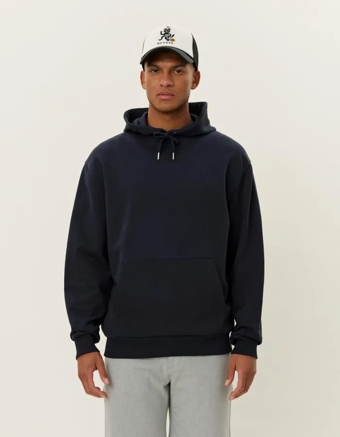 HoodiesSweatshirts Men Les Deux Crew Hoodie 8211 Dark Navy