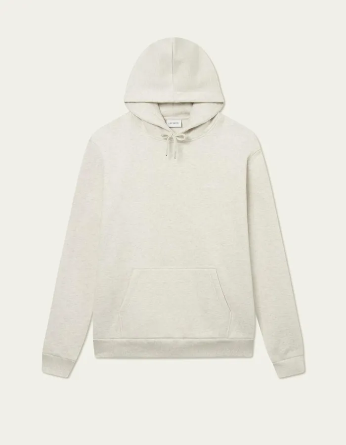 HoodiesSweatshirts Men Les Deux Crew Hoodie 8211 Snow MelangeWhite