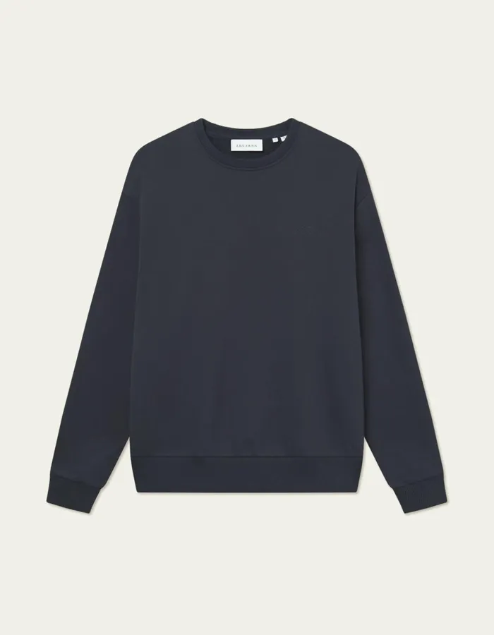 HoodiesSweatshirts Men Les Deux Crew Sweatshirt 8211 Dark Navy