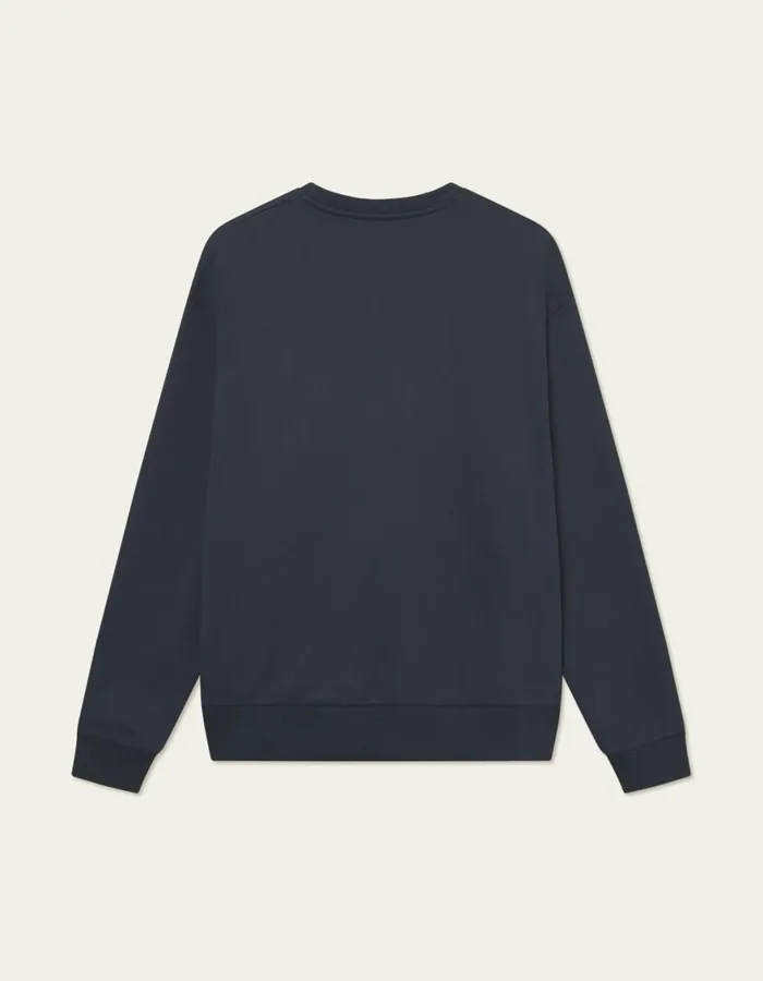HoodiesSweatshirts Men Les Deux Crew Sweatshirt 8211 Dark Navy