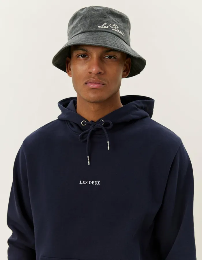 HoodiesSweatshirts Men Les Deux Dexter Hoodie 8211 Dark Navy