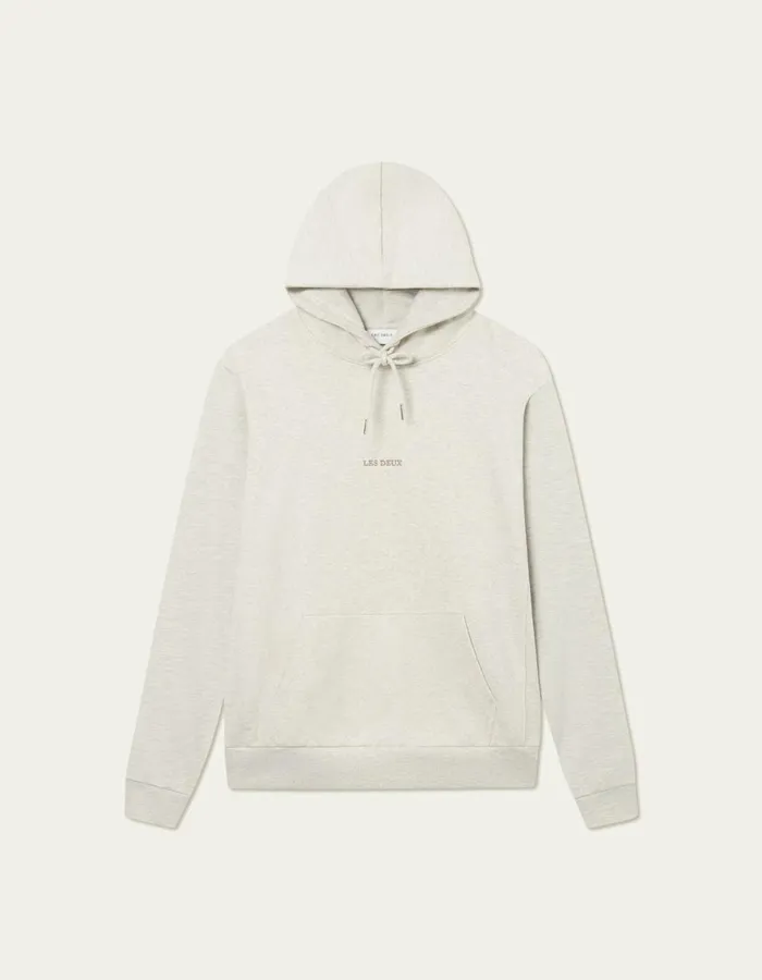 HoodiesSweatshirts Men Les Deux Dexter Hoodie 8211 Ivory Melange