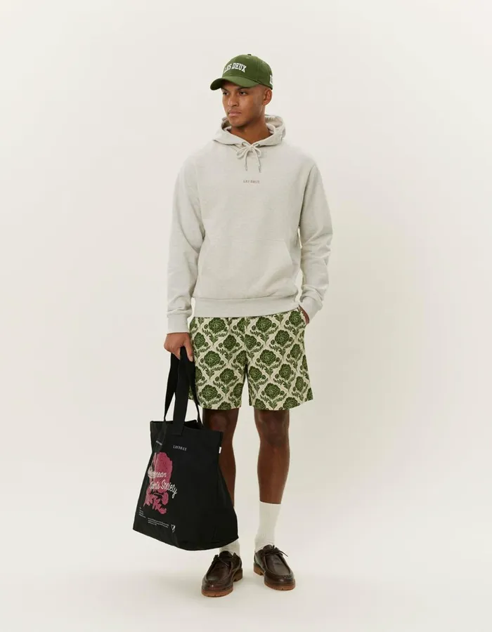 HoodiesSweatshirts Men Les Deux Dexter Hoodie 8211 Ivory Melange