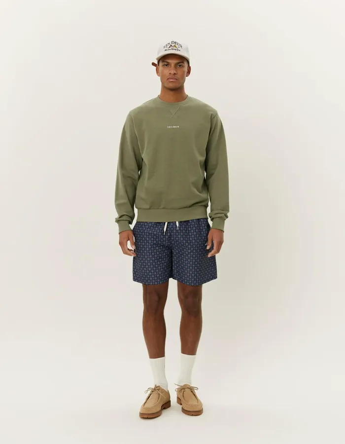 HoodiesSweatshirts Men Les Deux Dexter Sweatshirt 8211 Lichen Green