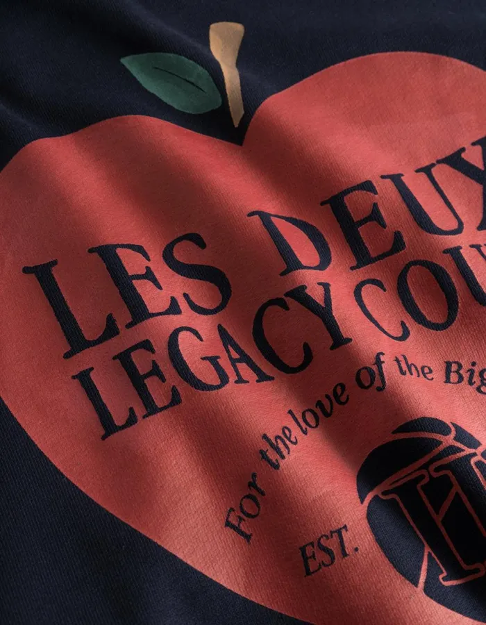 HoodiesSweatshirts Men Les Deux Legacy Court Sweatshirt 8211 Dark Navy