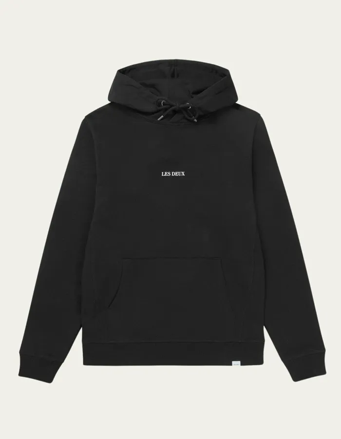 HoodiesSweatshirts Men Les Deux Lens Hoodie 8211 BlackWhite