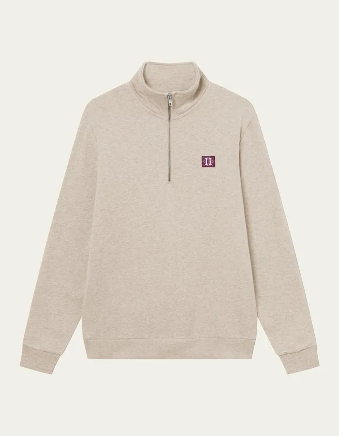 HoodiesSweatshirts Men Les Deux Piece HalfZip Sweatshirt 20 8211 Light Desert Sand MelangeMagenta HoodiesSweatshirts Men Les Deux Piece HalfZip Sweatshirt 20 8211 Light Desert Sand MelangeMagenta