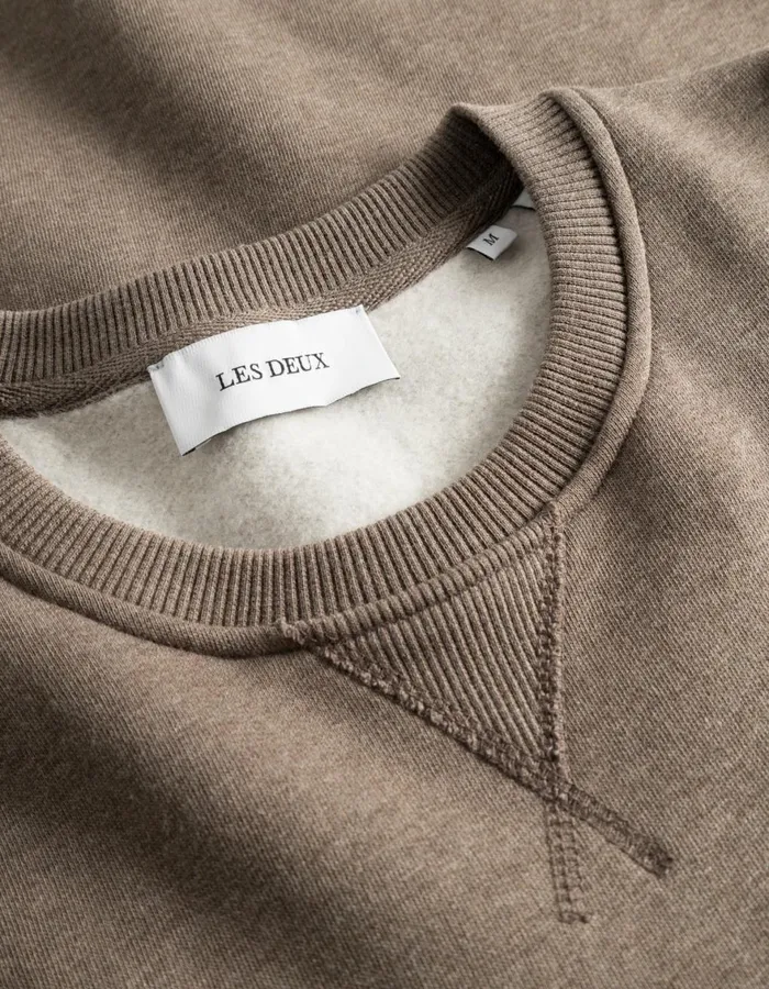 HoodiesSweatshirts Men Les Deux Piece Sweatshirt 20 8211 Mountain Grey MelangePosy Green