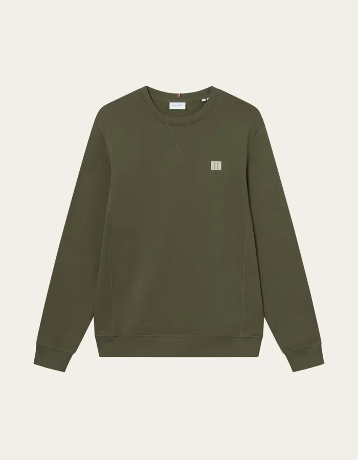 HoodiesSweatshirts Men Les Deux Piece Sweatshirt 8211 Olive NightIvory