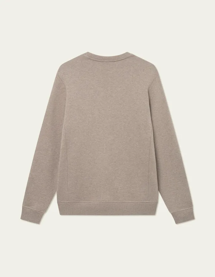 HoodiesSweatshirts Men Les Deux Piece Sweatshirt 8211 Walnut MelangeBlack