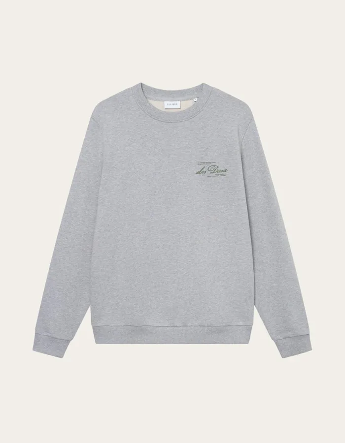 HoodiesSweatshirts Men Les Deux Scandinavian Sweatshirt 8211 Light Grey MelangeChive Green HoodiesSweatshirts Men Les Deux Scandinavian Sweatshirt 8211 Light Grey MelangeChive Green