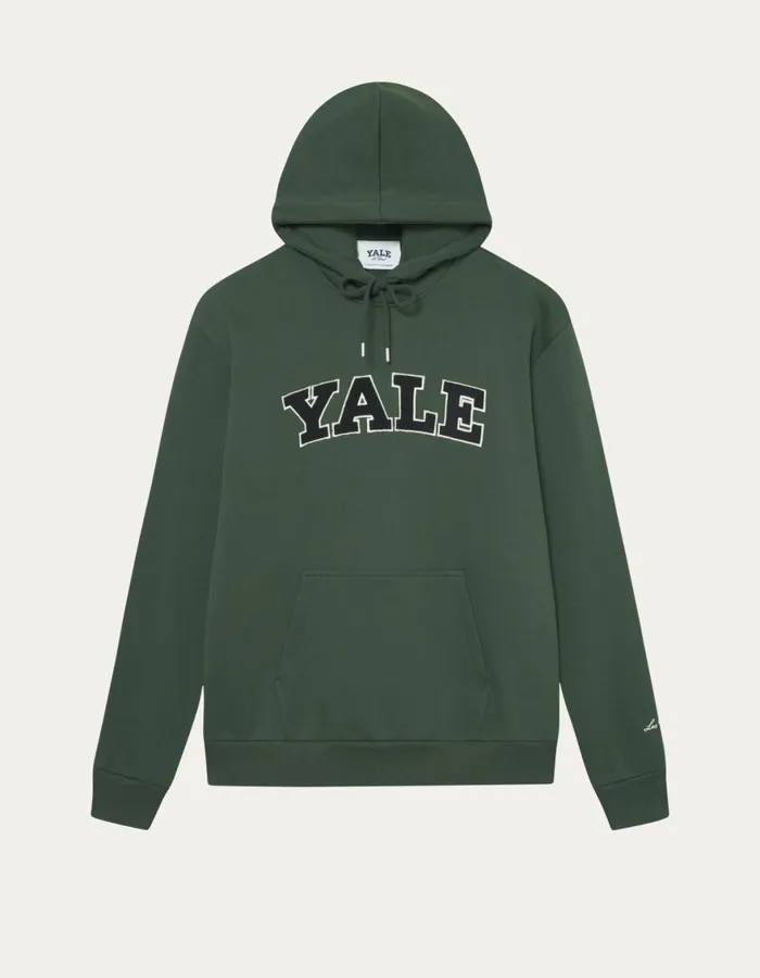 HoodiesSweatshirts Men Les Deux Yale Hoodie 8211 Duffel Bag GreenBlack