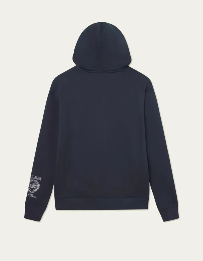 HoodiesSweatshirts Men Les Deux Yale Logo Hoodie 8211 Dark Navy