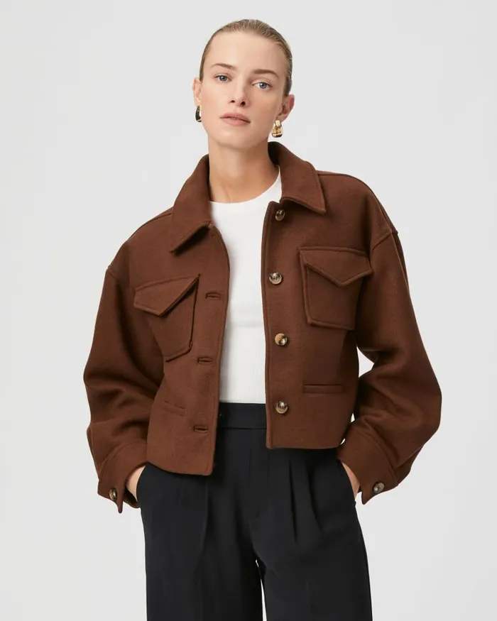 Jackets and Coats Women PAIGE Ashtyn Jacket 8211 Cappucino