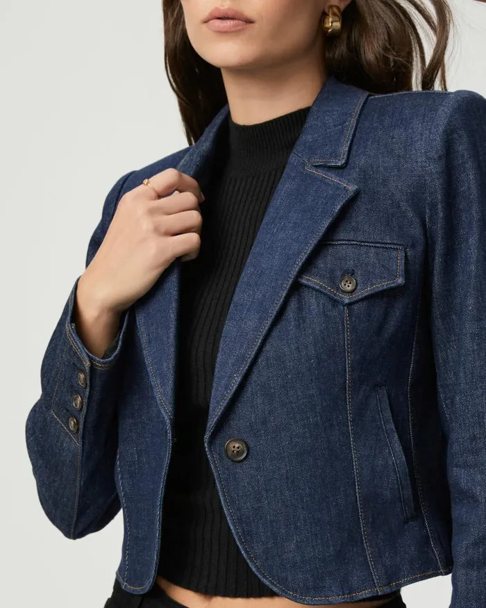 Jackets and Coats Women PAIGE Betania Denim Blazer 8211 Magdalena Jackets and Coats Women PAIGE Betania Denim Blazer 8211 Magdalena