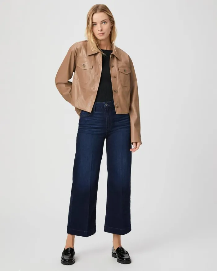 Jackets and Coats Women PAIGE Fenwick Jacket 8211 Burnt Sugar Faux Leather Jackets and Coats Women PAIGE Fenwick Jacket 8211 Burnt Sugar Faux Leather