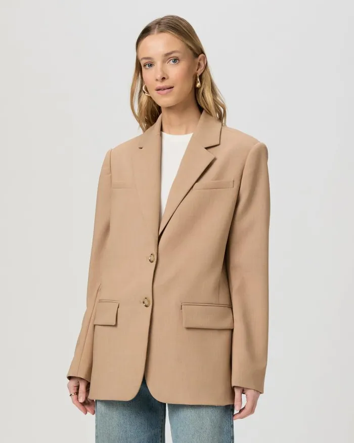 Jackets and Coats Women PAIGE Sarto Blazer 8211 Melange Camel Jackets and Coats Women PAIGE Sarto Blazer 8211 Melange Camel