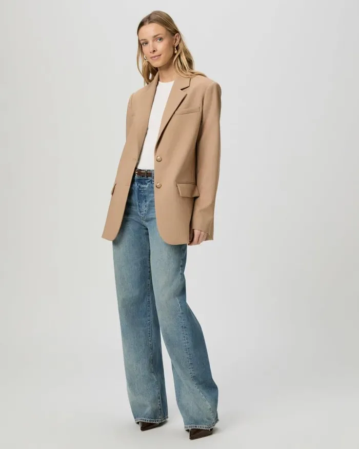 Jackets and Coats Women PAIGE Sarto Blazer 8211 Melange Camel Jackets and Coats Women PAIGE Sarto Blazer 8211 Melange Camel