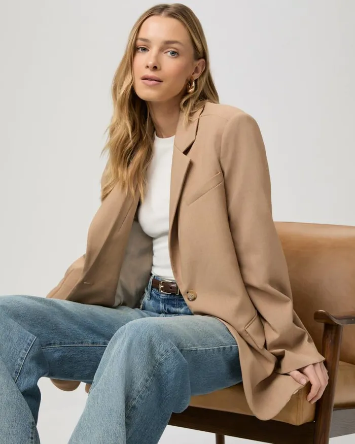 Jackets and Coats Women PAIGE Sarto Blazer 8211 Melange Camel Jackets and Coats Women PAIGE Sarto Blazer 8211 Melange Camel