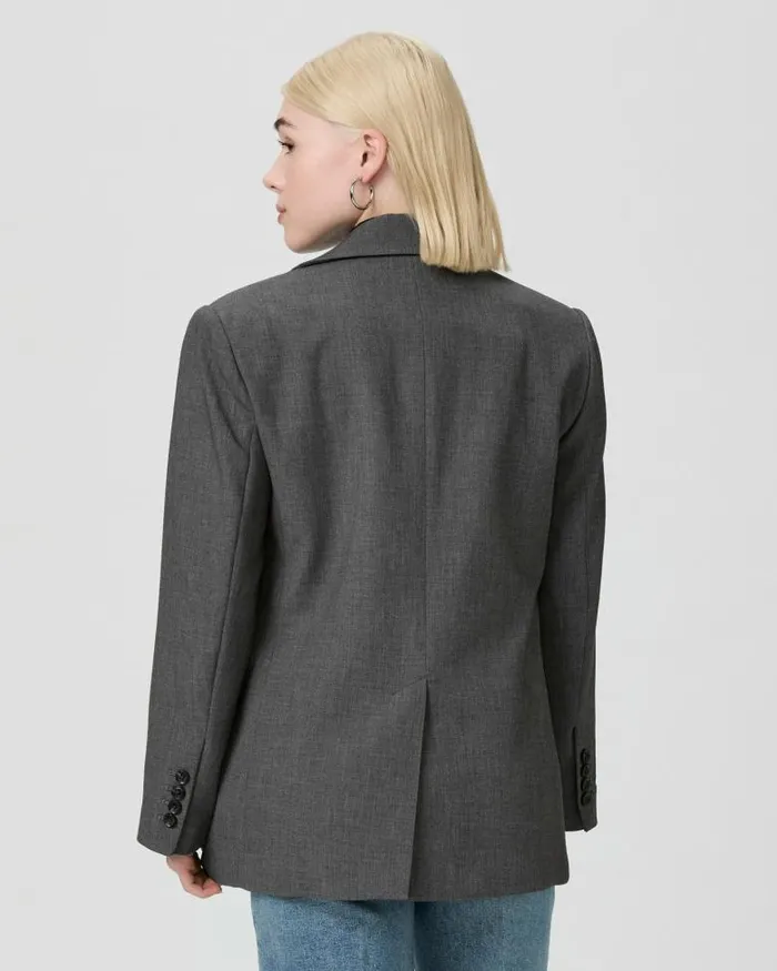 Jackets and Coats Women PAIGE Sarto Blazer Petite 8211 Charcoal