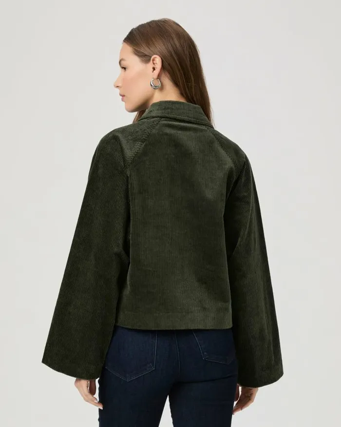 Jackets and Coats Women PAIGE Tylee Jacket 8211 Dark Fern Green Corduroy Jackets and Coats Women PAIGE Tylee Jacket 8211 Dark Fern Green Corduroy