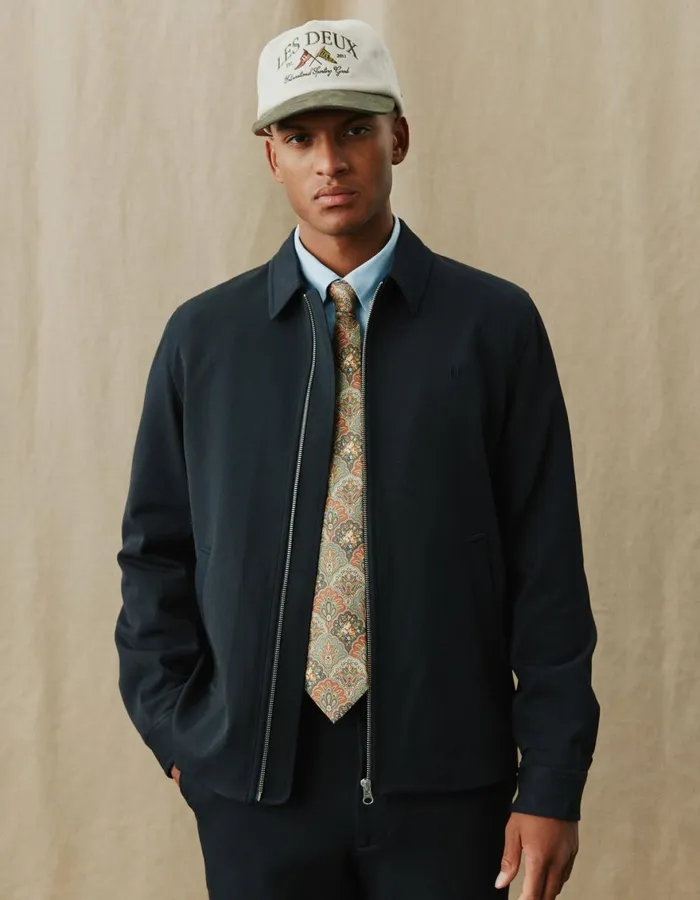 JacketsCoats Men Les Deux Como Coach Jacket 8211 Navy