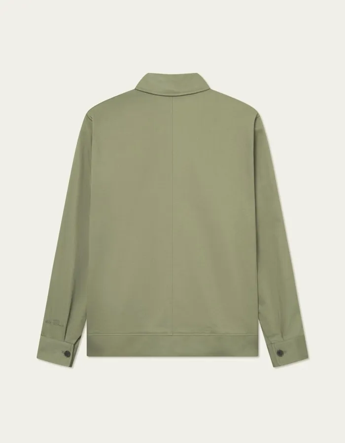 JacketsCoats Men Les Deux Como Cotton Coach Jacket 8211 Lichen Green