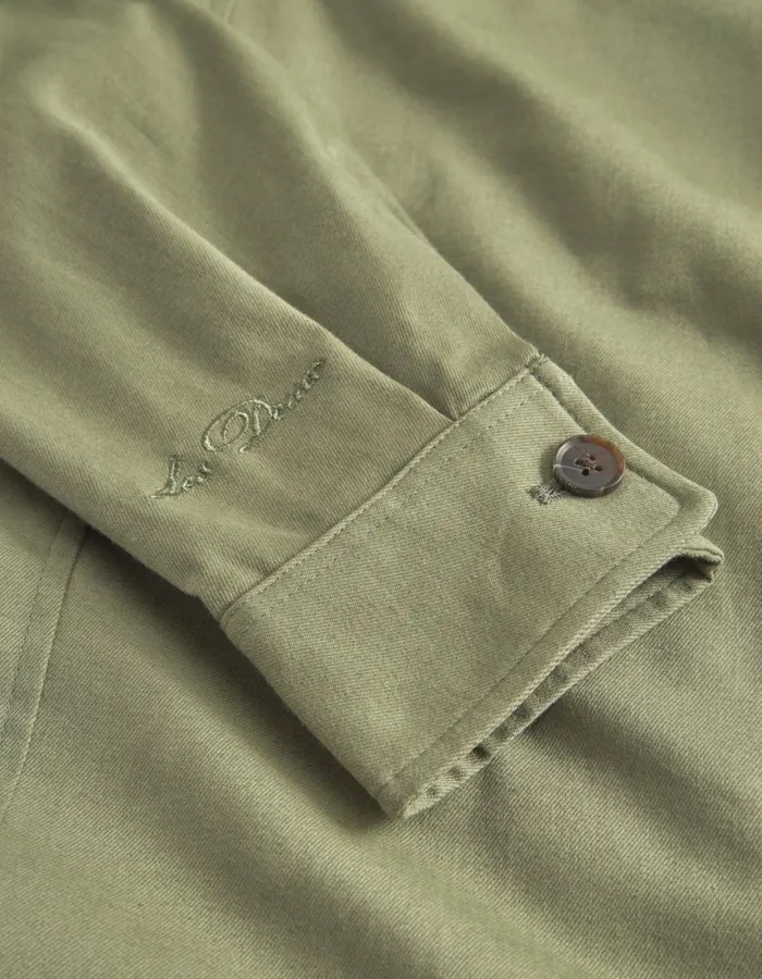 JacketsCoats Men Les Deux Como Cotton Coach Jacket 8211 Lichen Green