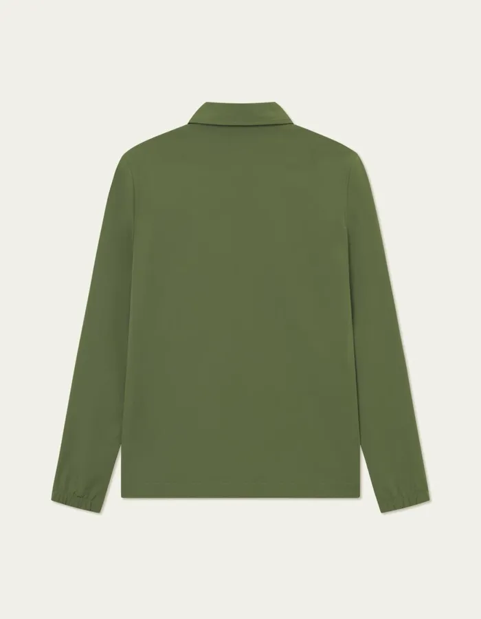 JacketsCoats Men Les Deux Idris Coach Jacket 8211 Chive Green
