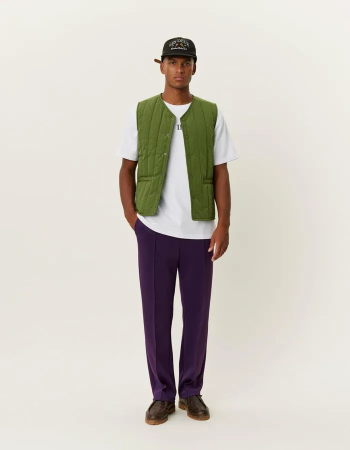 JacketsCoats Men Les Deux Martin Vest 8211 Chive Green