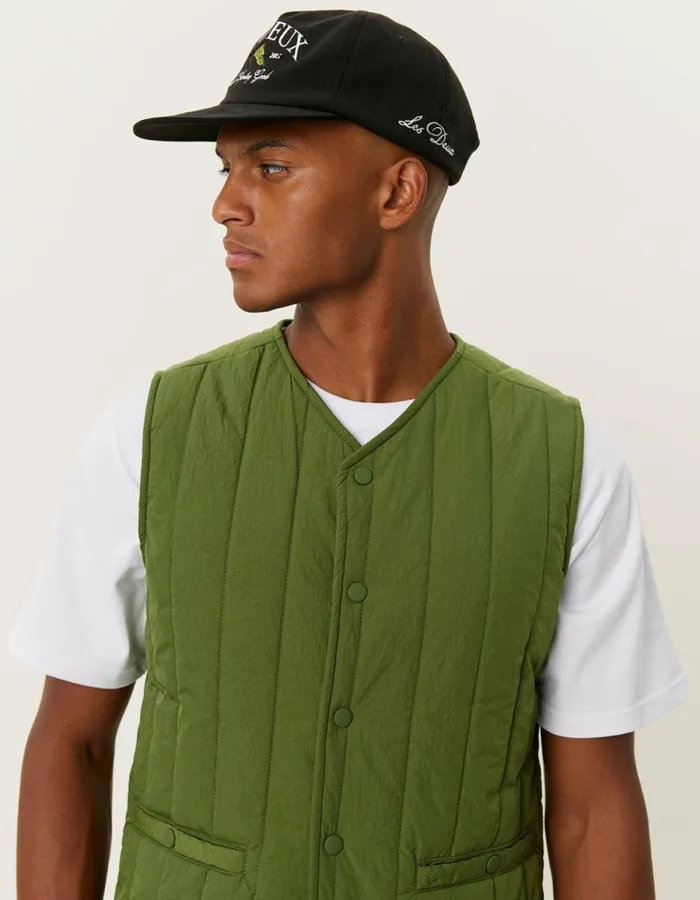 JacketsCoats Men Les Deux Martin Vest 8211 Chive Green