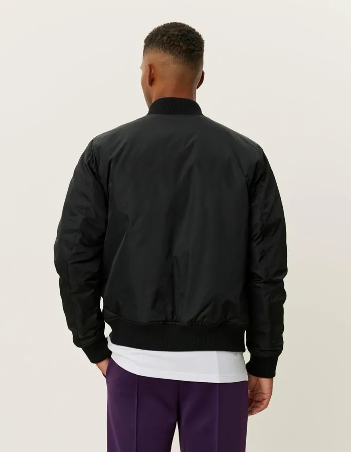 JacketsCoats Men Les Deux Neo Varsity Bomber Jacket 8211 BlackBlack