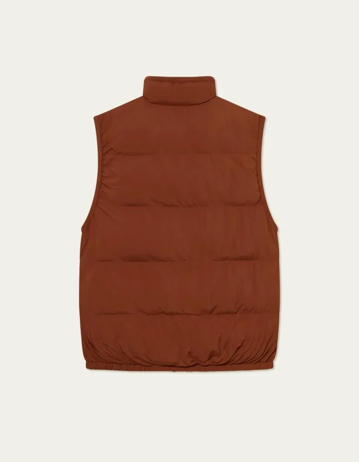 JacketsCoats Men Les Deux Newport Padded Vest 8211 Arabian Spice