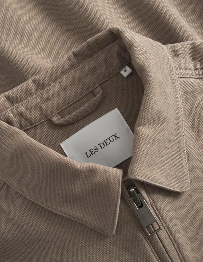 JacketsCoats Men Les Deux Robert Canvas Jacket 8211 Walnut