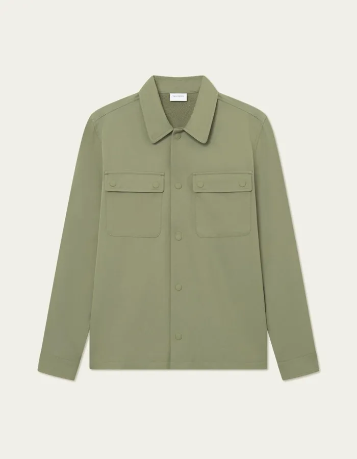 JacketsCoats Men Les Deux Sebastian Tech Jacket 8211 Lichen Green