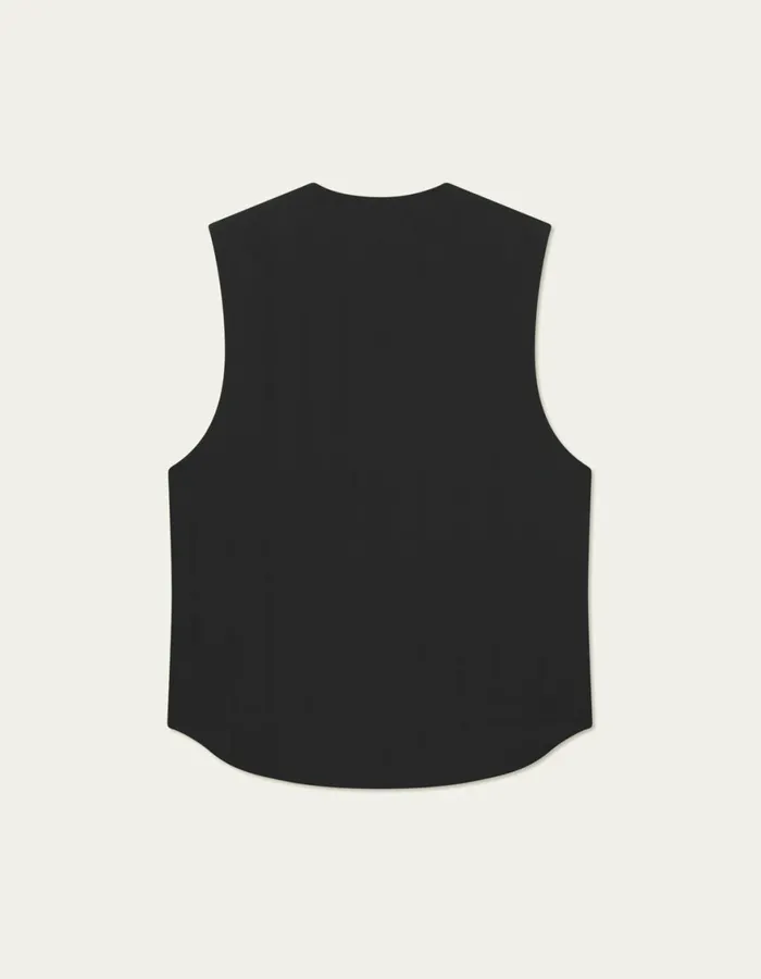 JacketsCoats Men Les Deux Sebastian Tech Vest 8211 BlackBlack