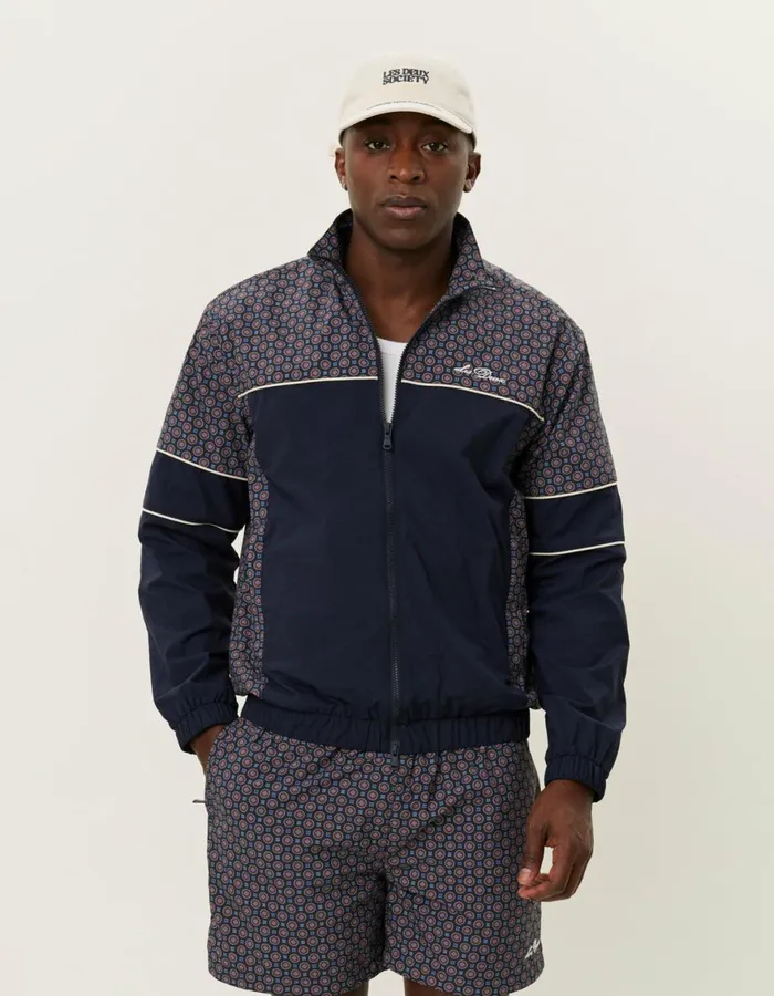 JacketsCoats Men Les Deux Smith Track Jacket 8211 Dark Navy