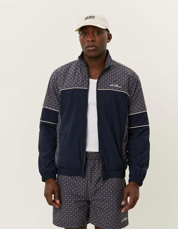 JacketsCoats Men Les Deux Smith Track Jacket 8211 Dark Navy