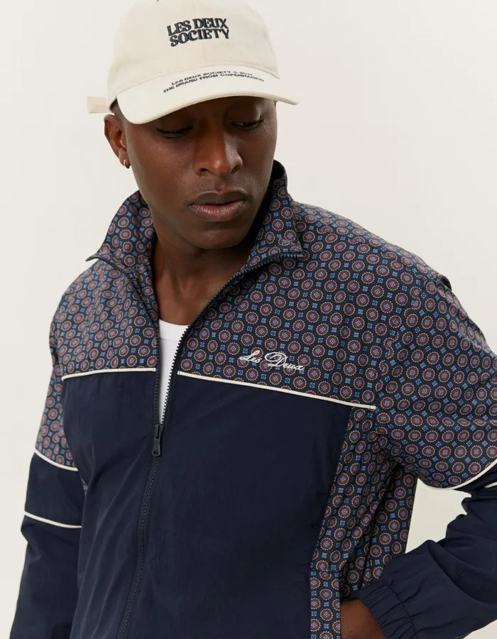JacketsCoats Men Les Deux Smith Track Jacket 8211 Dark Navy