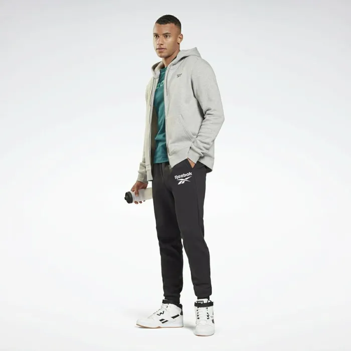 Jackets Mens Reebok Identity ZipUp Hoodie Medium Grey Heather