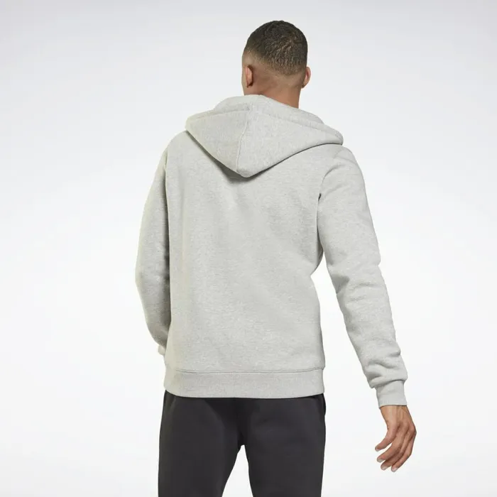 Jackets Mens Reebok Identity ZipUp Hoodie Medium Grey Heather